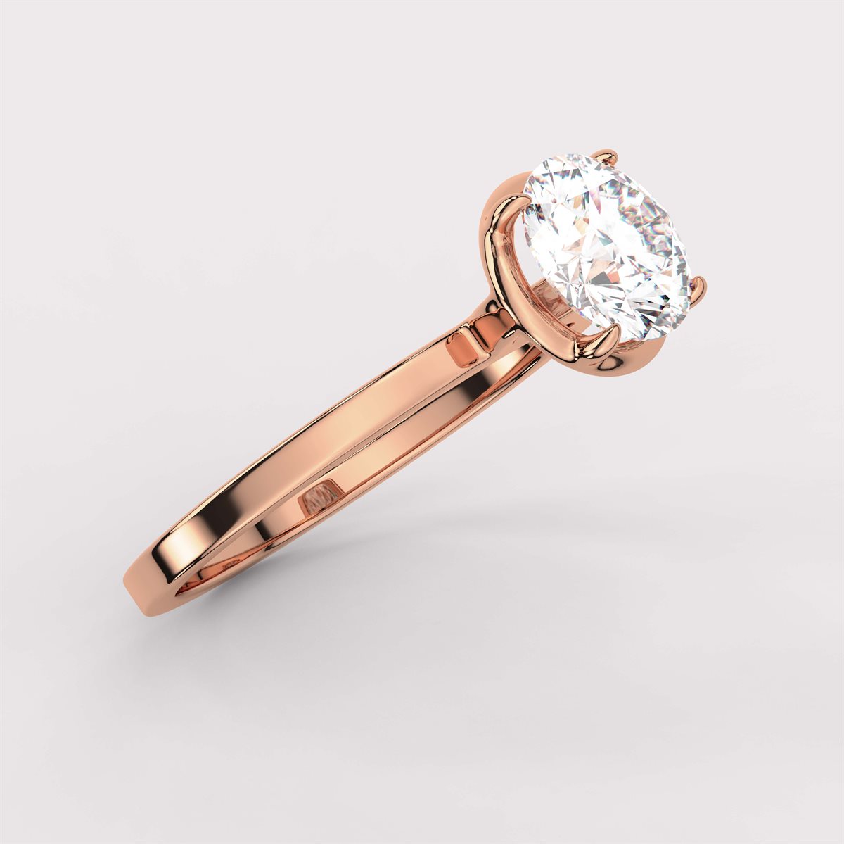 Diamond Solitaire Engagement Ring with IGI Certified Lab Grown Diamond