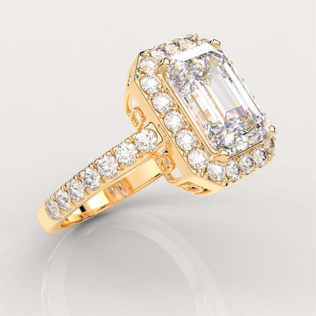 An Enchanting Encircled Engagement Ring with IGI Certified Lab Grown Diamond