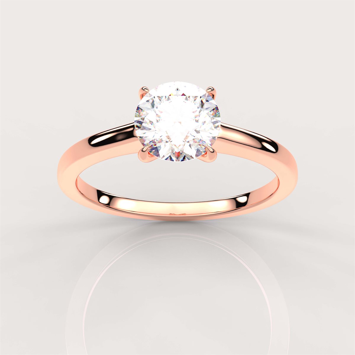 The Diamond Dainty Solitaire Engagement Ring with IGI Certified Lab Grown Diamond