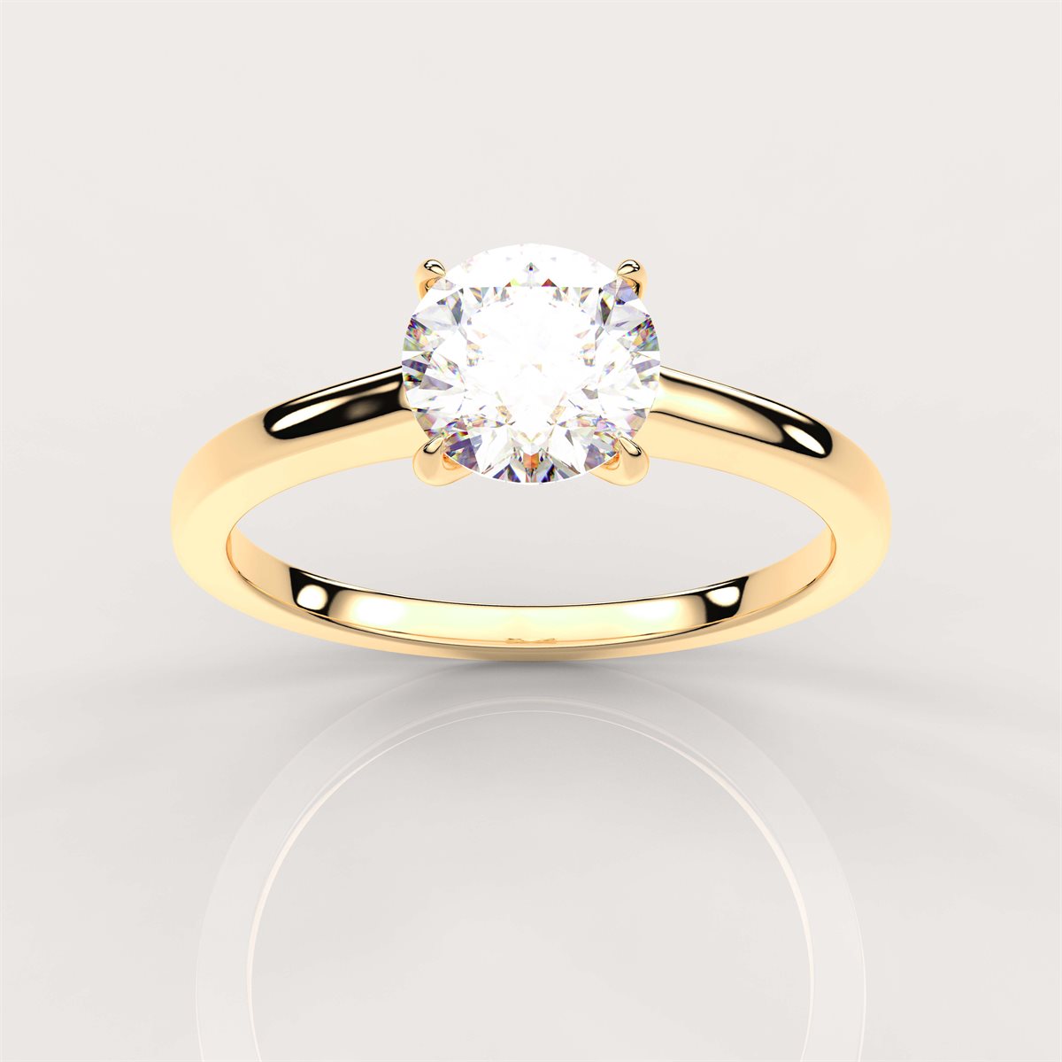 The Diamond Dainty Solitaire Engagement Ring with IGI Certified Lab Grown Diamond