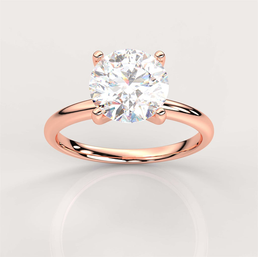The Tapered Shank Solitaire Engagement Ring with IGI Certified Lab Grown Diamond