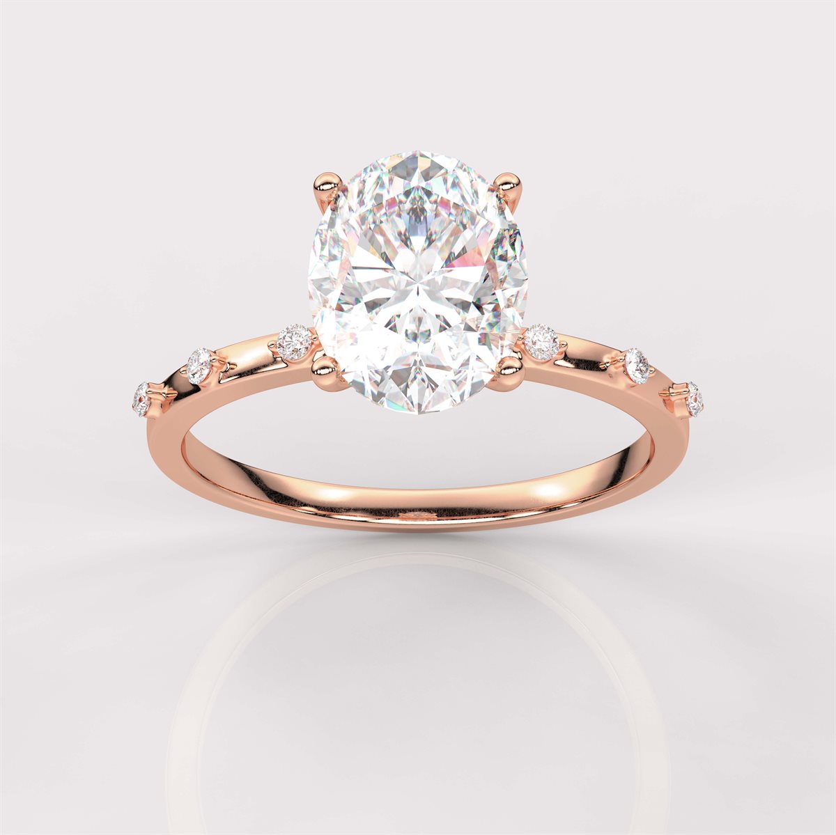 Elegantly Simple Diamond Engagement Ring with IGI Certified Lab Grown Diamond