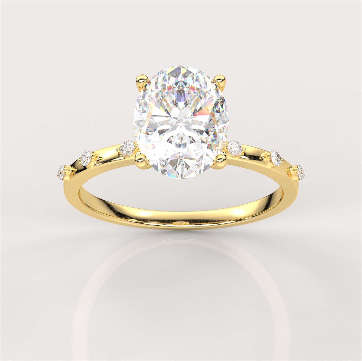 Elegantly Simple Diamond Engagement Ring with IGI Certified Lab Grown Diamond