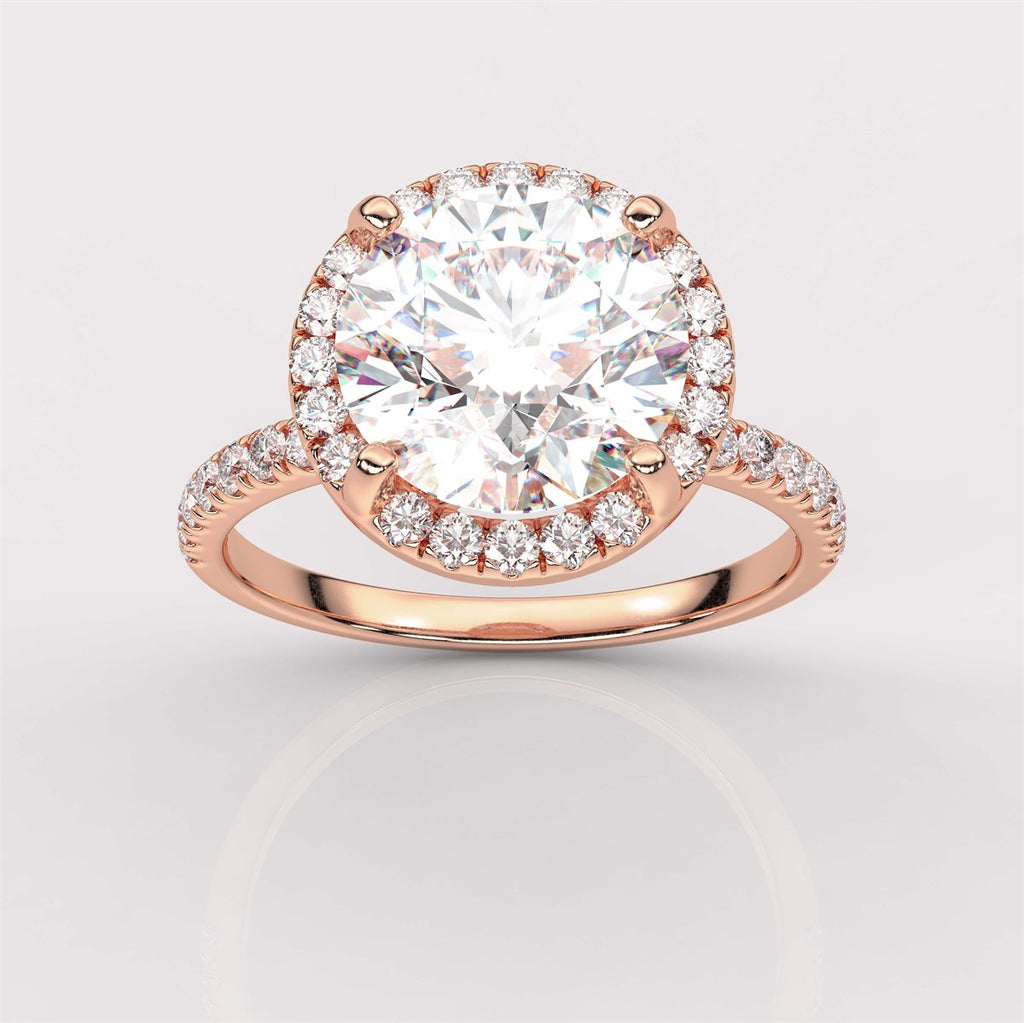 Elysian Circle Diamond Engagement Ring with IGI Certified Lab Grown Diamond