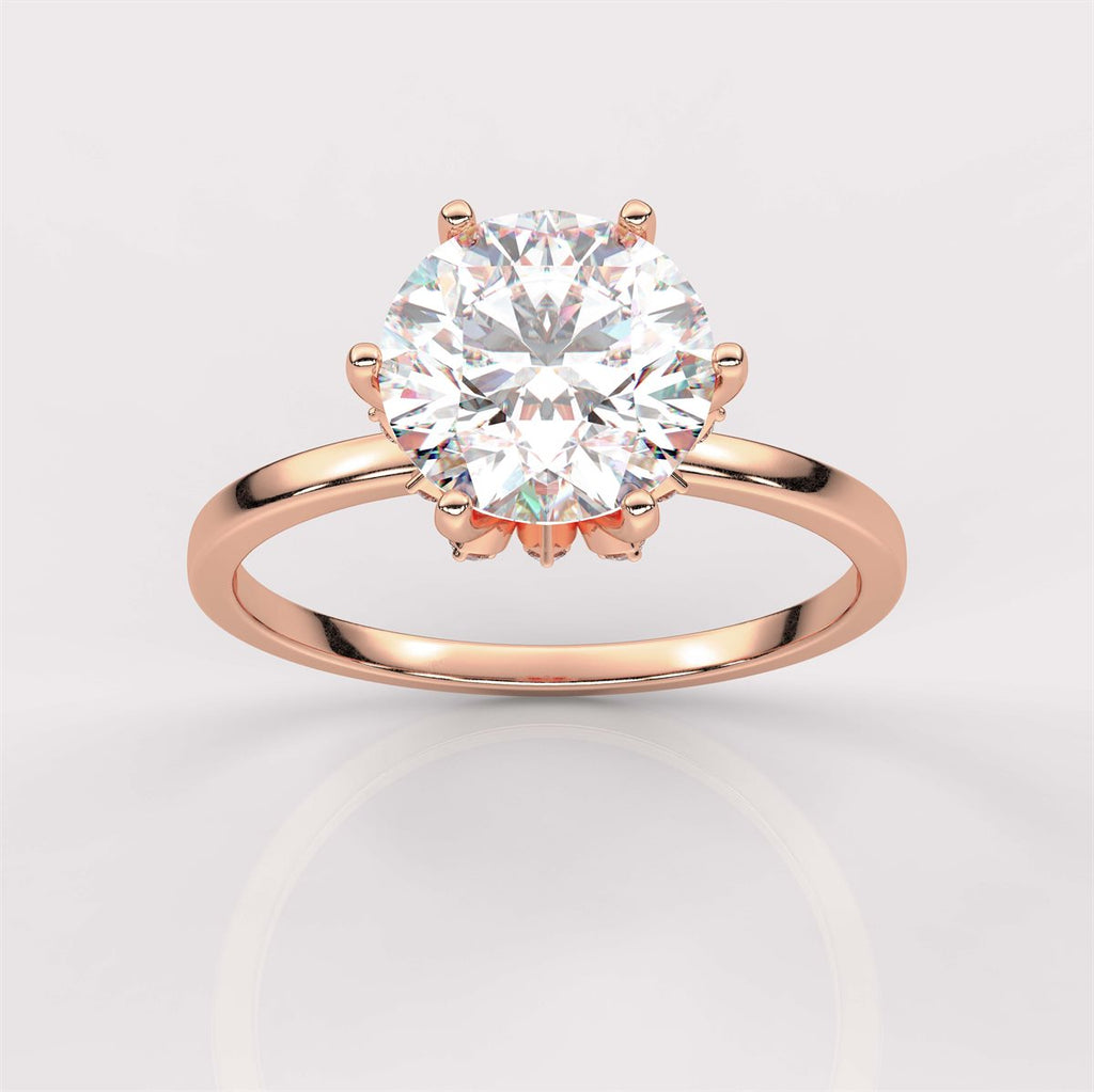 Six-Prong Diamond Engagement Ring with IGI Certified Lab Grown Diamond