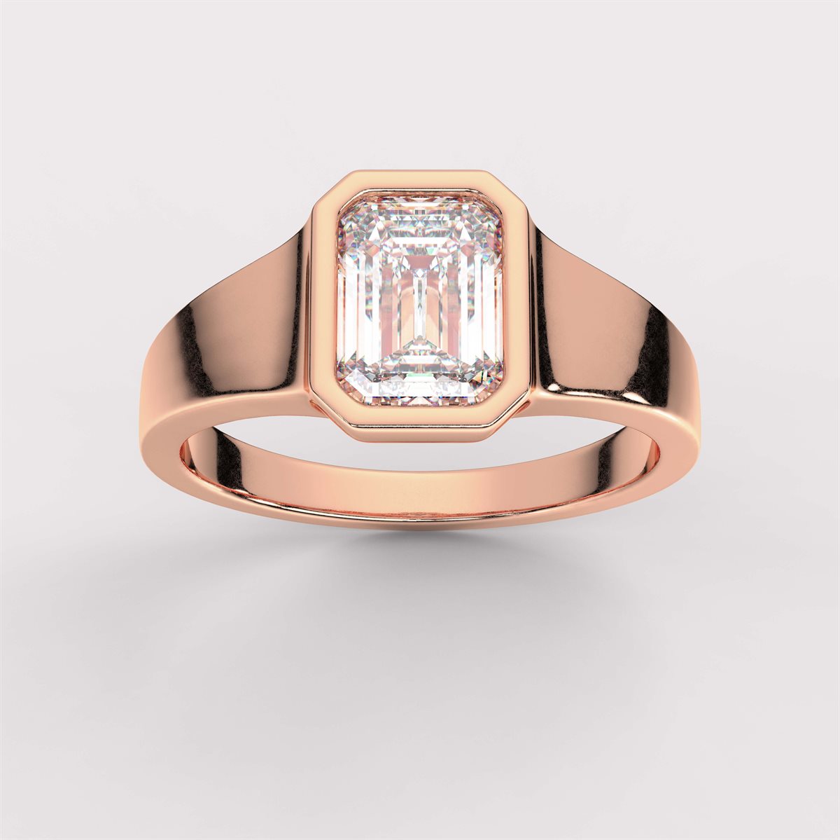 Solid Shank Diamond Engagement Ring with IGI Certified Lab Grown Diamond
