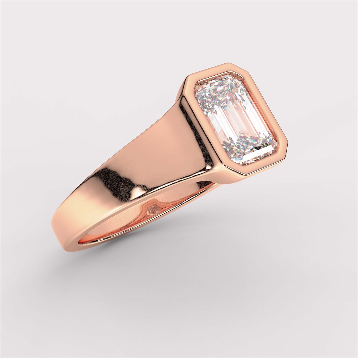 Solid Shank Diamond Engagement Ring with IGI Certified Lab Grown Diamond