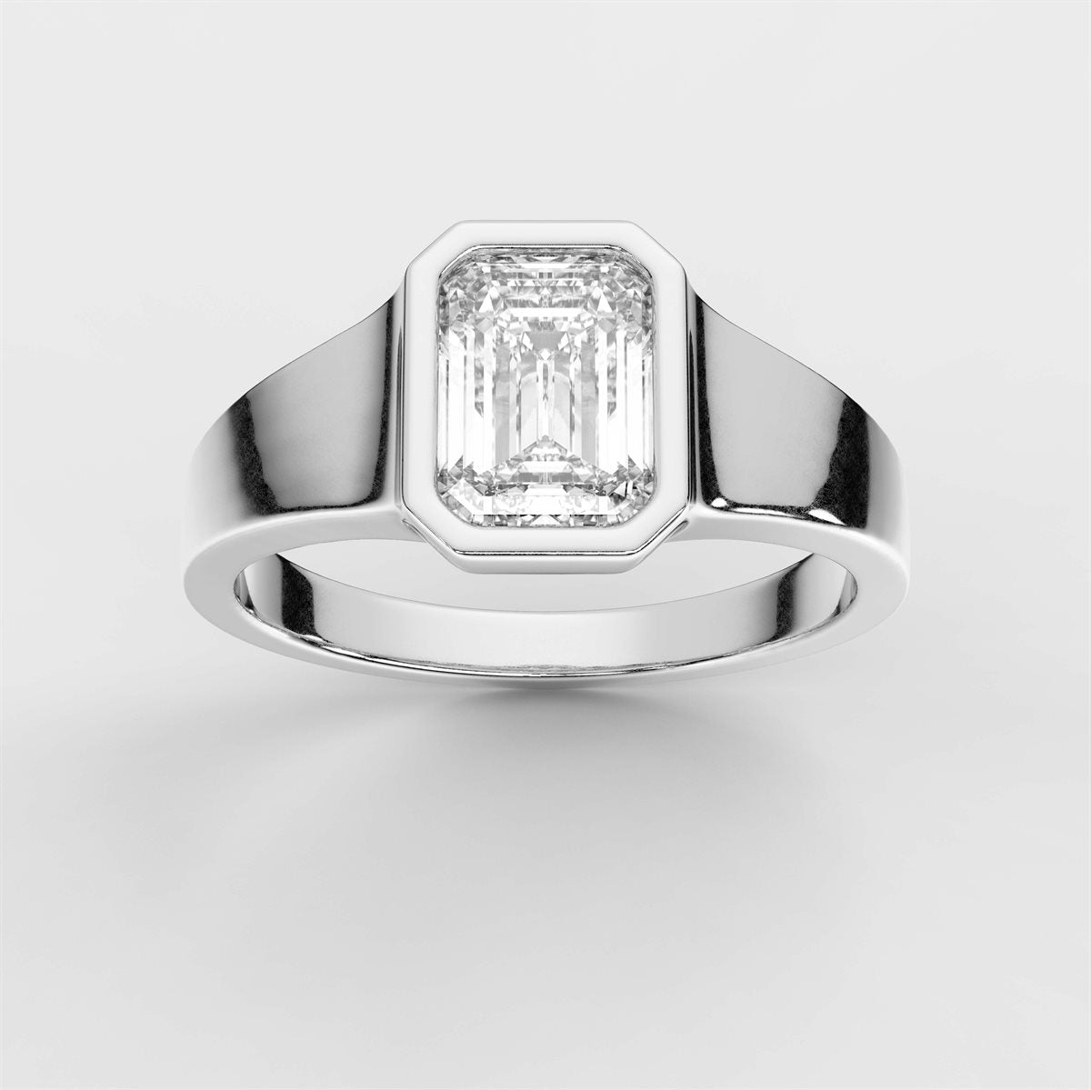 Solid Shank Diamond Engagement Ring with IGI Certified Lab Grown Diamond