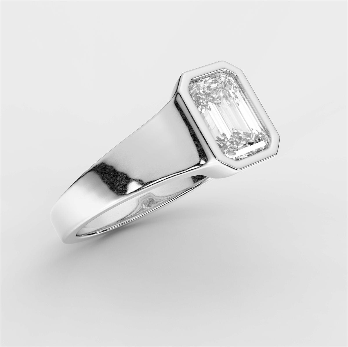 Solid Shank Diamond Engagement Ring with IGI Certified Lab Grown Diamond