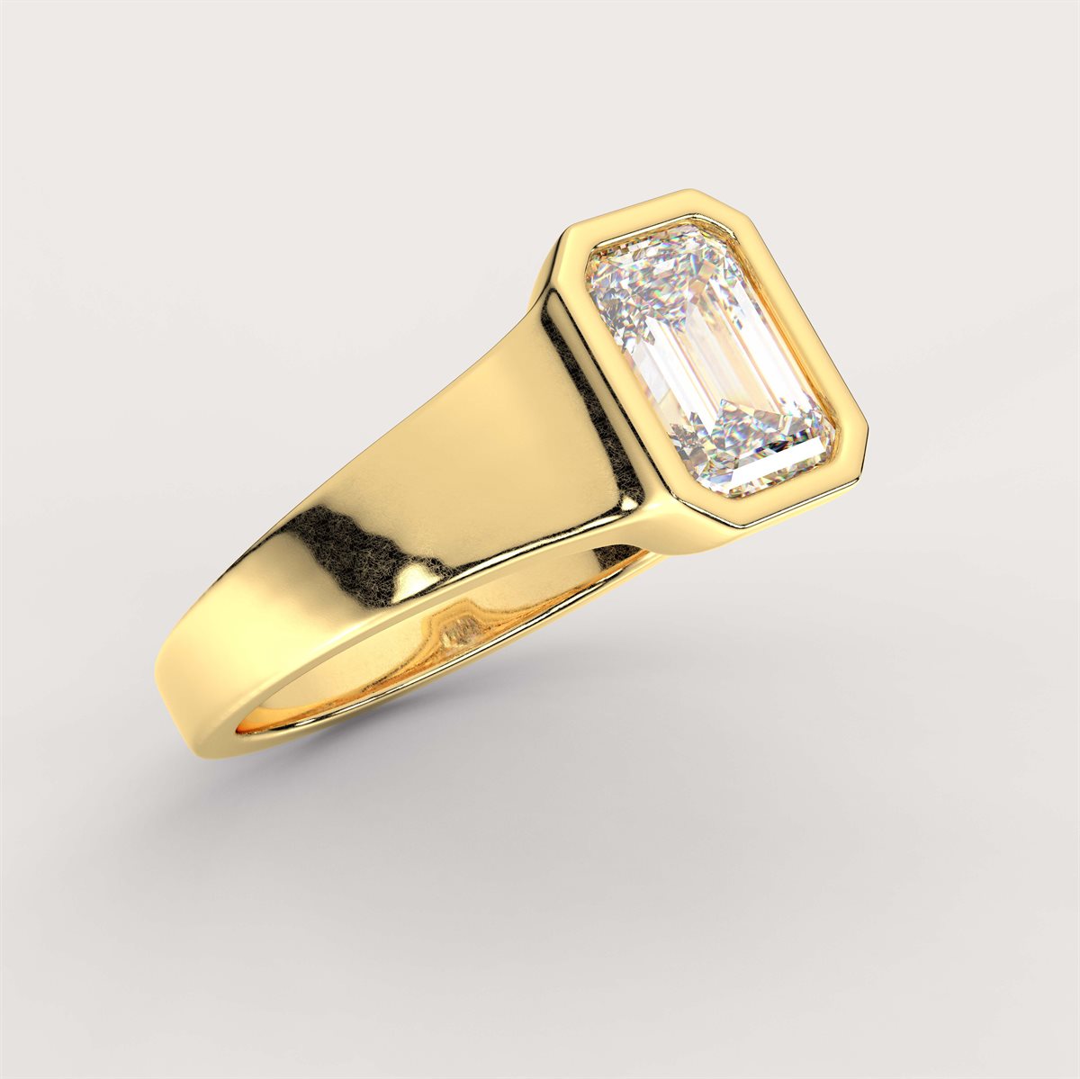 Solid Shank Diamond Engagement Ring with IGI Certified Lab Grown Diamond