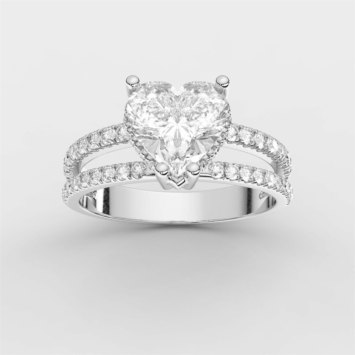 Diamond Engagement Ring with Split Shank with IGI Certified Lab Grown Diamond