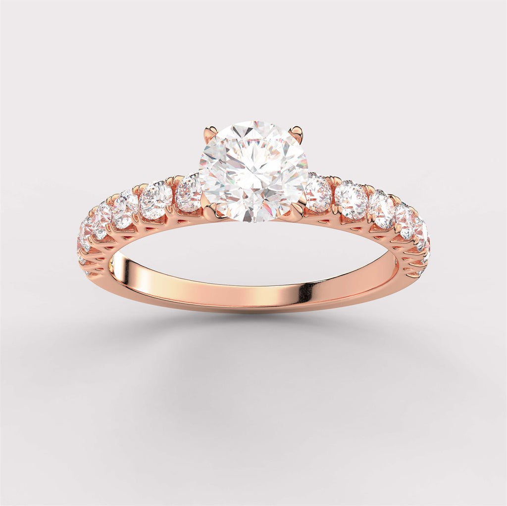 Diamond Royal  Engagement Ring with IGI Certified Lab Grown Diamond