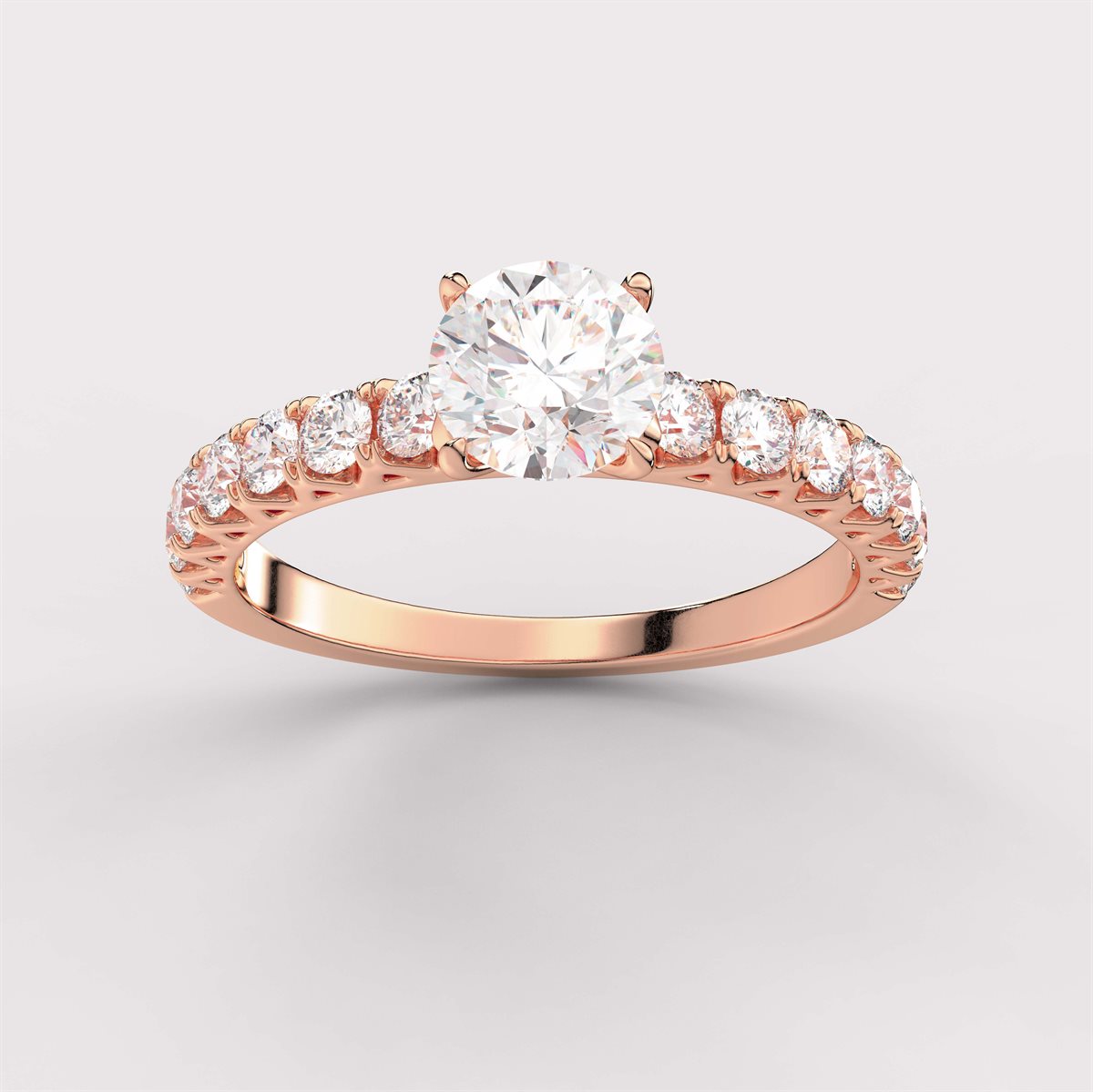 Diamond Royal  Engagement Ring with IGI Certified Lab Grown Diamond