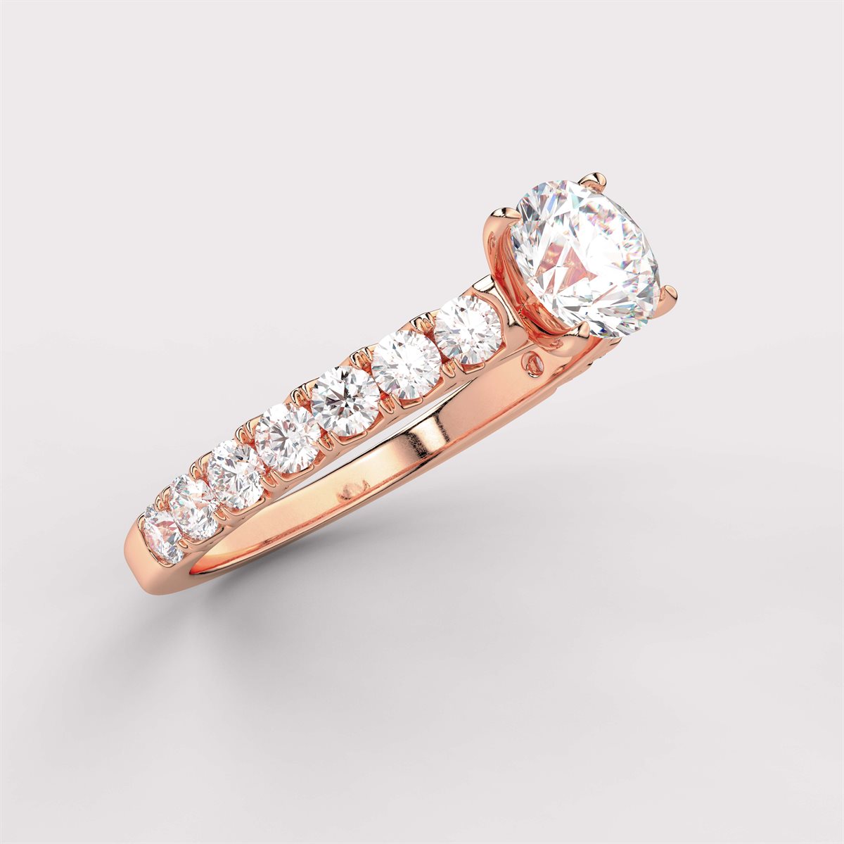 Diamond Royal  Engagement Ring with IGI Certified Lab Grown Diamond