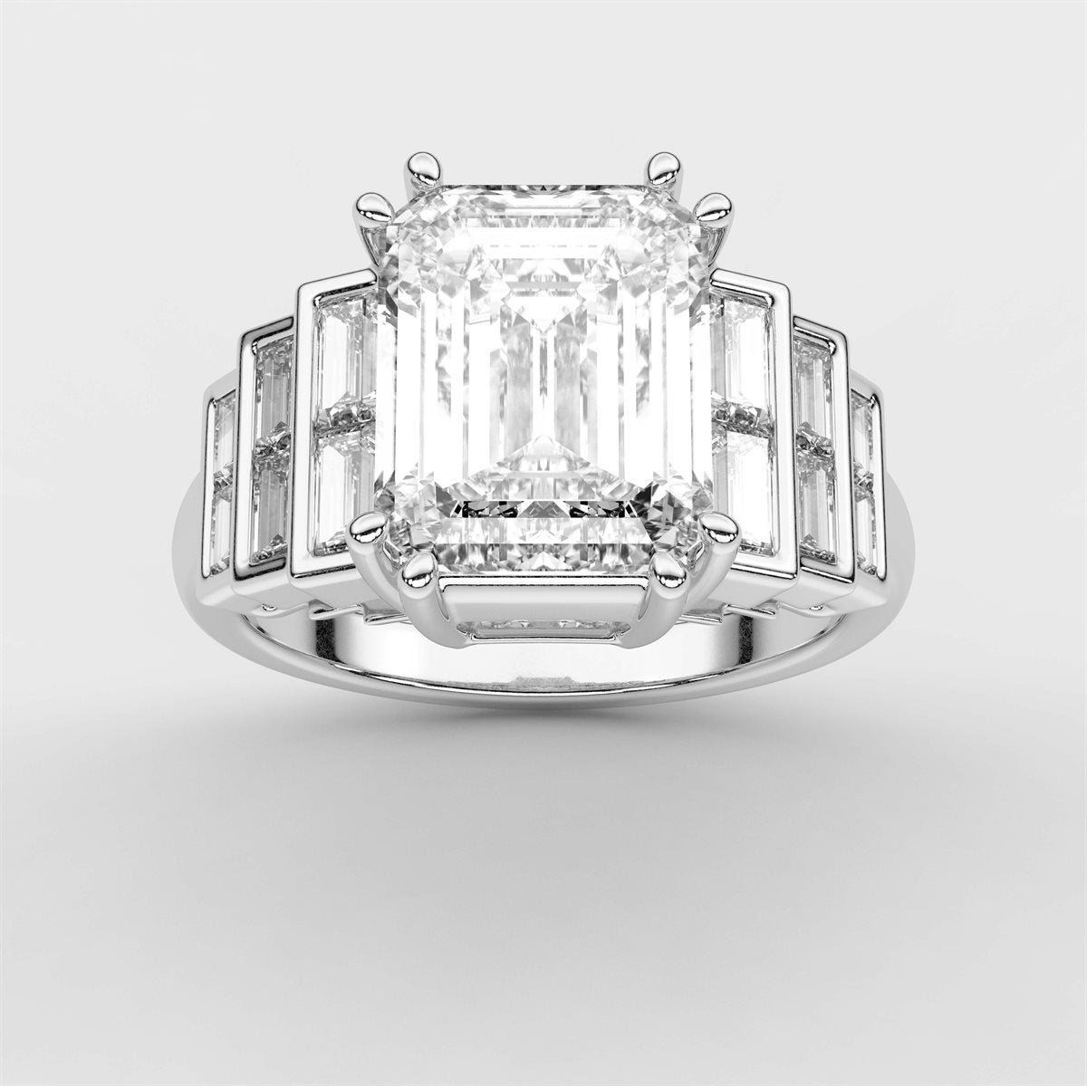 Diamond Double Prong Engagement Ring with IGI Certified Lab Grown Diamond