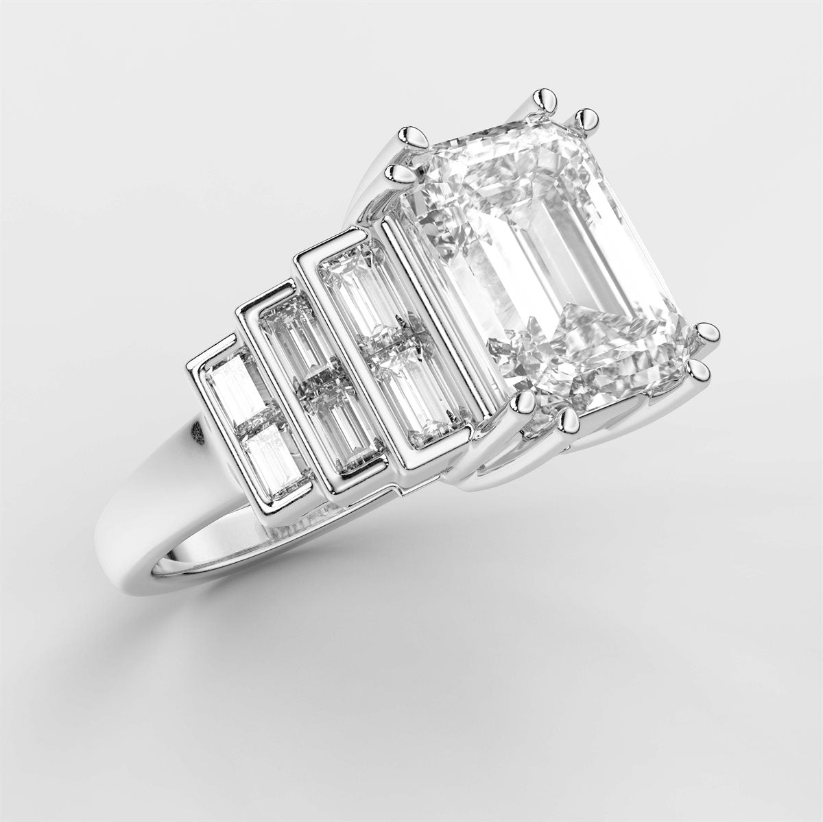 Diamond Double Prong Engagement Ring with IGI Certified Lab Grown Diamond