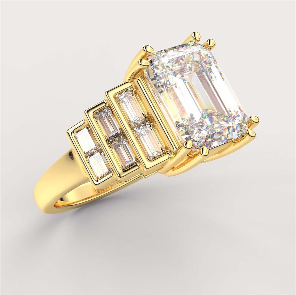 Diamond Double Prong Engagement Ring with IGI Certified Lab Grown Diamond