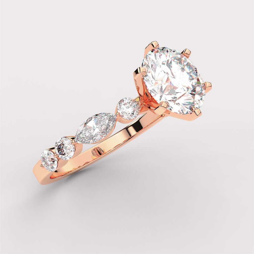 Regal Diamond Engagement Ring with IGI Certified Lab Grown Diamond