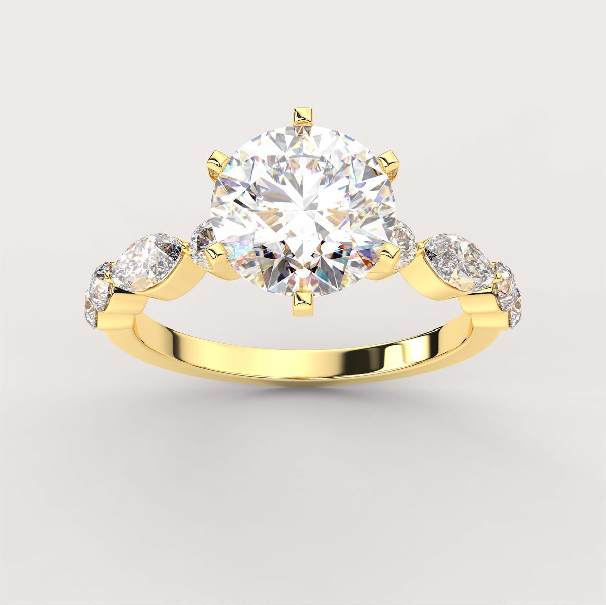Regal Diamond Engagement Ring with IGI Certified Lab Grown Diamond