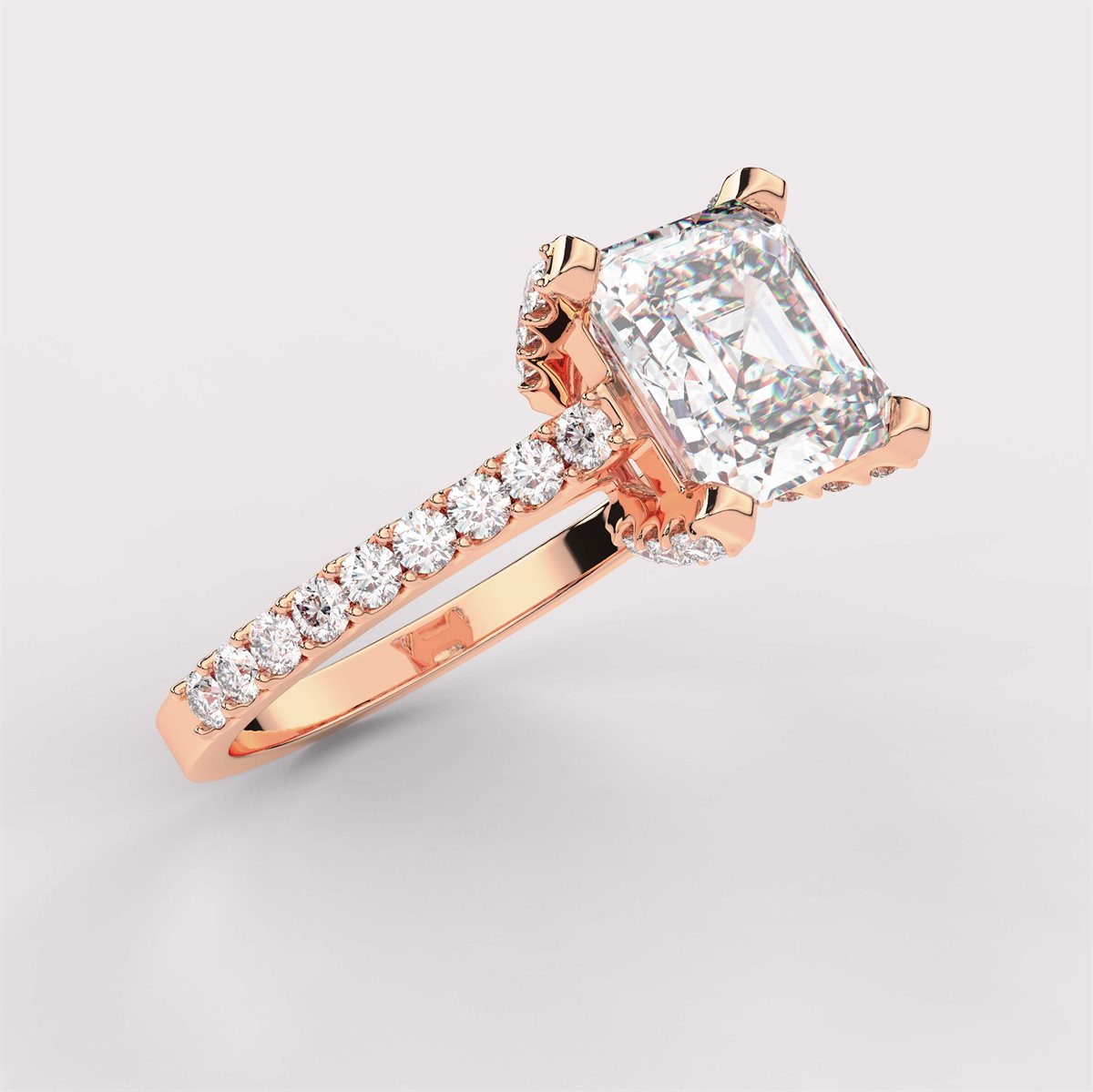 Majestic Diamond Engagement Ring with IGI Certified Lab Grown Diamond