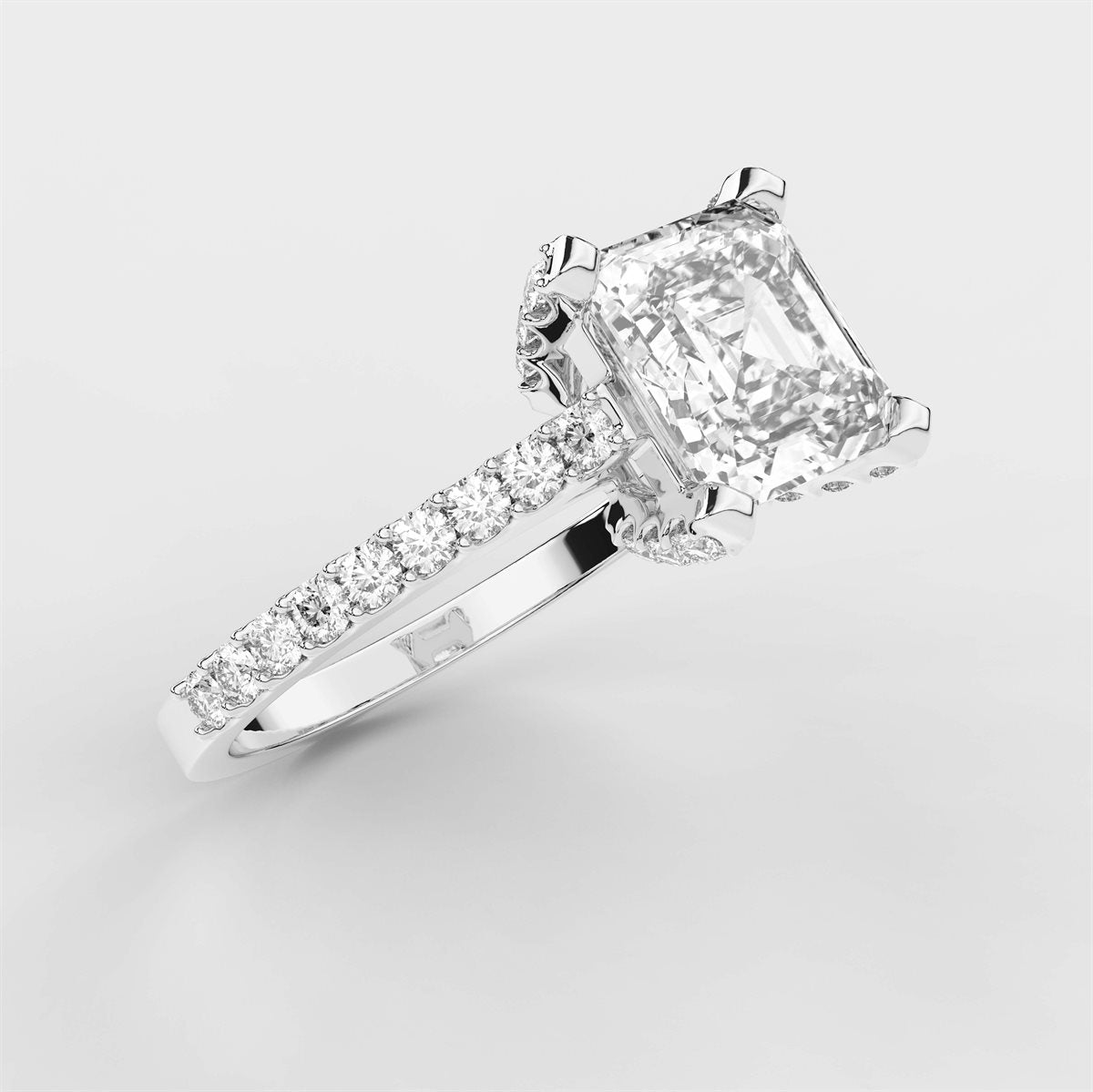 Majestic Diamond Engagement Ring with IGI Certified Lab Grown Diamond