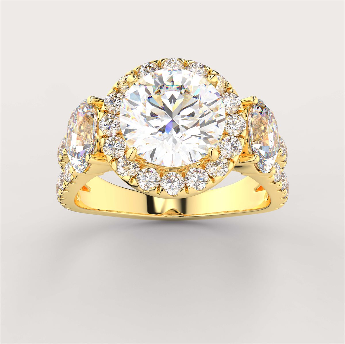 Split Shank Diamond Engagement Ring with IGI Certified Lab Grown Diamond